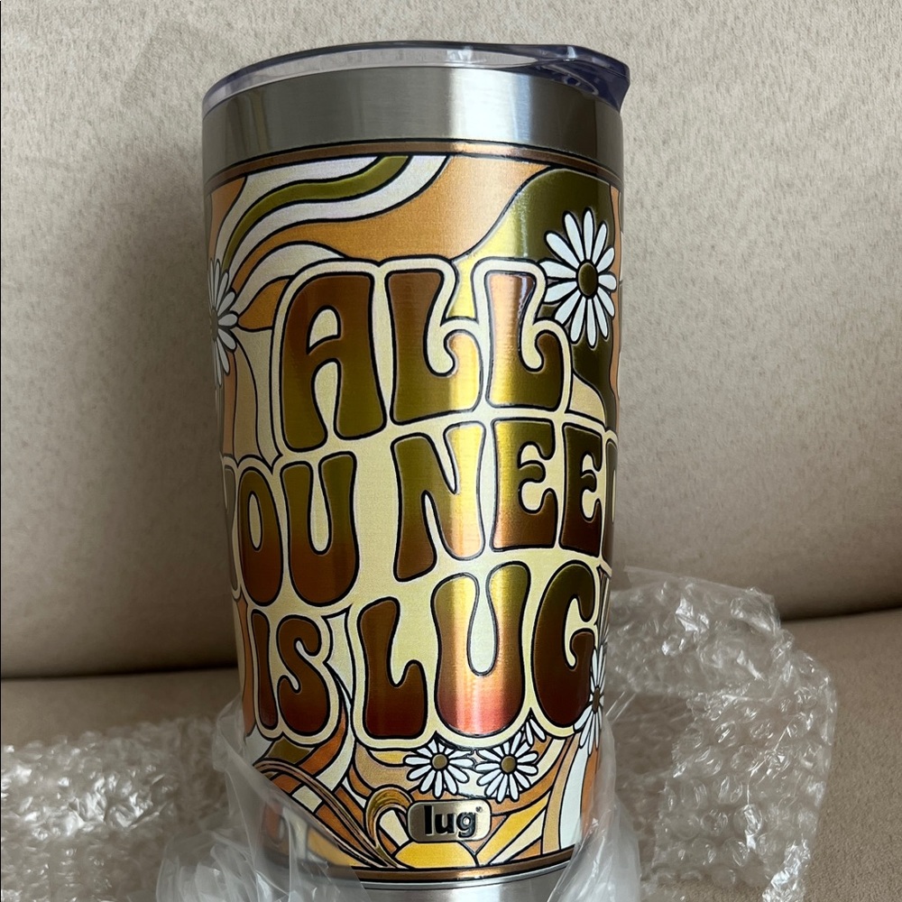 NWT Lug 20 oz Guzzle Tumbler: All You Need is Lug 💛🤍🧡
